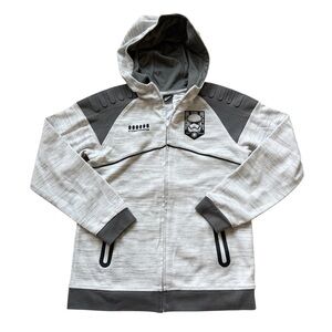 Star Wars Stormtrooper Hoodie First Order Zip Jacket Youth L Tech Fleece Style